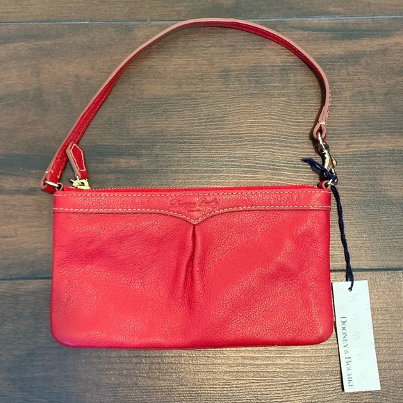 Dooney & Bourke Handbags - NWT Dooney And Bourke Red Wristlet Imprinted Logo